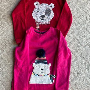 Lands End Girls Holiday Sweatshirts